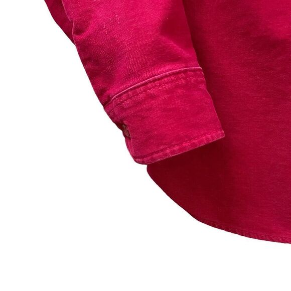 Vintage WOOLRICH Button Down Shirt Red Size Medium - Picture 4 of 8